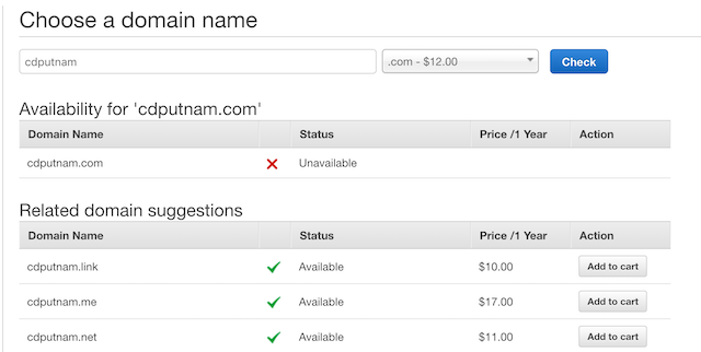 Purchase a Custom Domain
