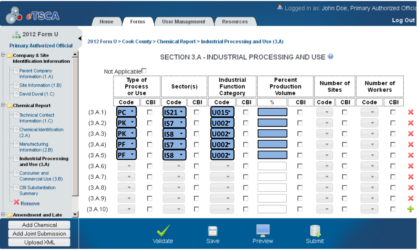 eTSCA UI 2